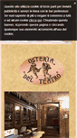 Mobile Screenshot of osteriadelteatro.org